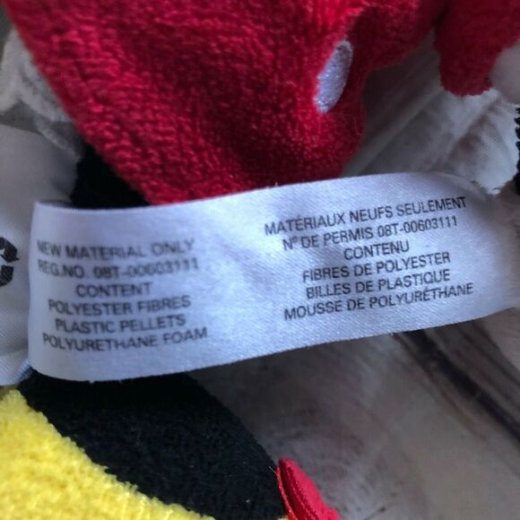 Disney Store Minnie Mouse Doll Plush Red Dress Yellow Shoes Multicolor 9" - Picture 5 of 6